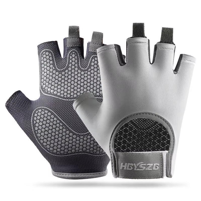 1Pair Workout Gloves Men Women Gym Lifting Fitness Climbing Exercises Work Out Wrist Belt Shock Absorb Foam Pad Palm Crossfit
