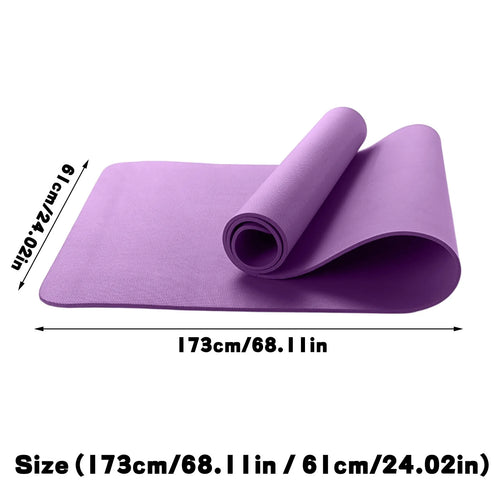 1PCS Yoga Mats Anti-Slip Sport Fitness Mat for Exercise Yoga and Pilates Gymnastics Mat Fitness Equipment Rubber Sports Mat