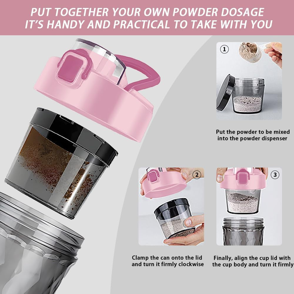 Electric Protein Shaker Bottle, 22Oz Bpa-Free Tritan