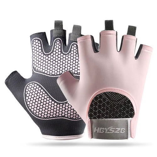 1Pair Workout Gloves Men Women Gym Lifting Fitness Climbing Exercises Work Out Wrist Belt Shock Absorb Foam Pad Palm Crossfit